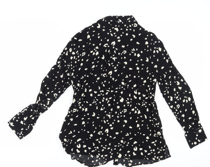 Sonder Studio Women’s Black Animal Print Blouse, Size 16