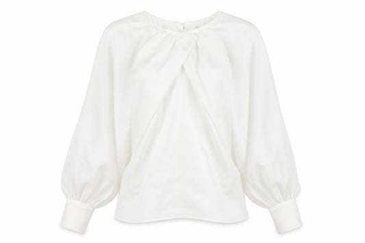 Zara Women’s White Blouse, S, Balloon Sleeve