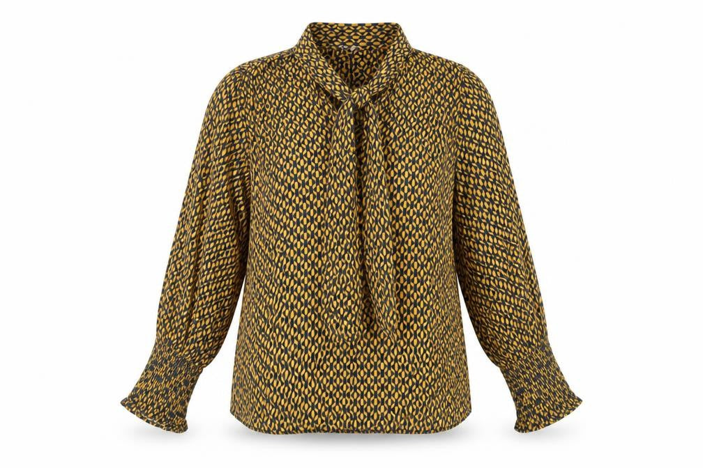Next Women's Multicoloured Geometric Blouse, Size 10