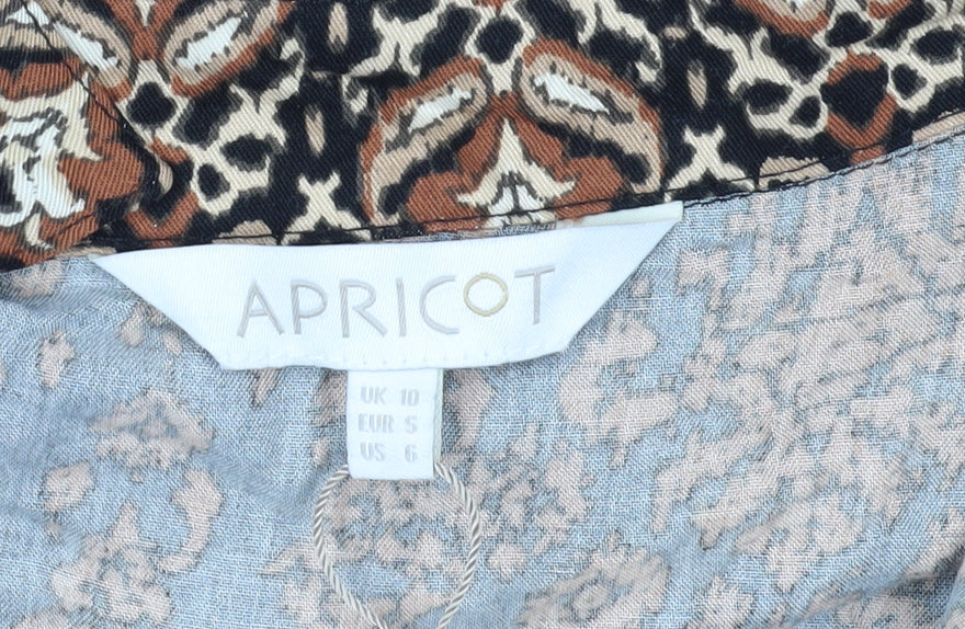Apricot Women's Multicoloured Geometric Shirt Dress Size 10