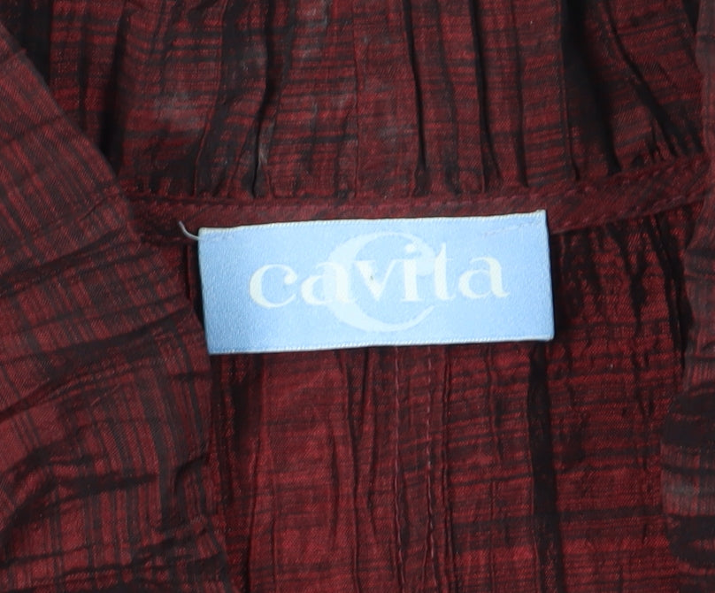 Cavita Women's Red Blouse Size 18