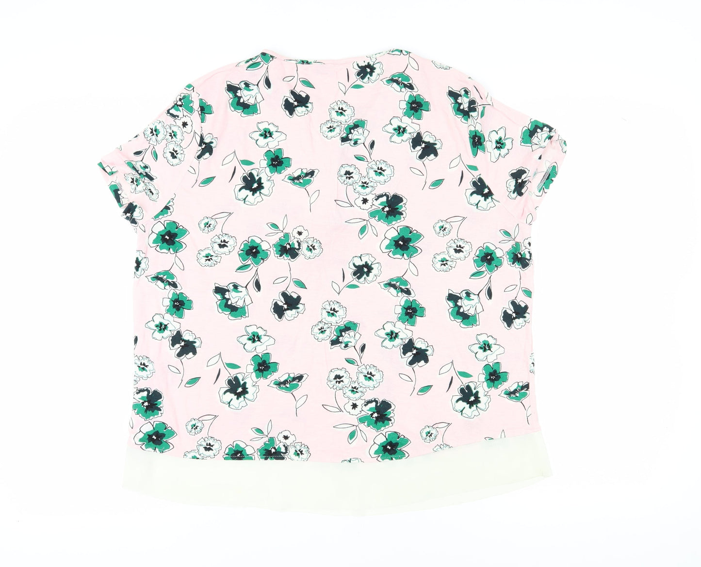 Marks and Spencer Women's Pink Floral Blouse XS