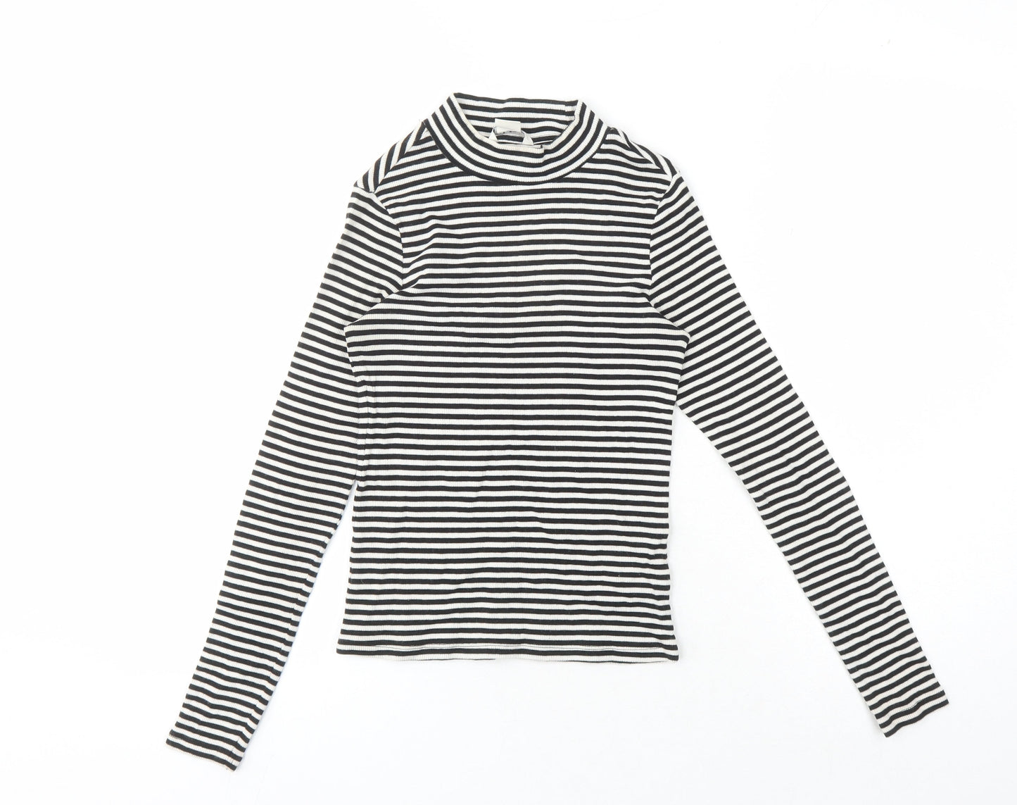 Monki Women's XS Striped Jersey T-Shirt