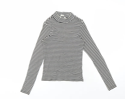 Monki Women's XS Striped Jersey T-Shirt