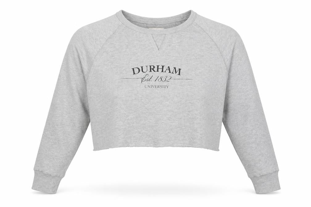 Epona Women's Grey Crop Sweatshirt, S, University Style
