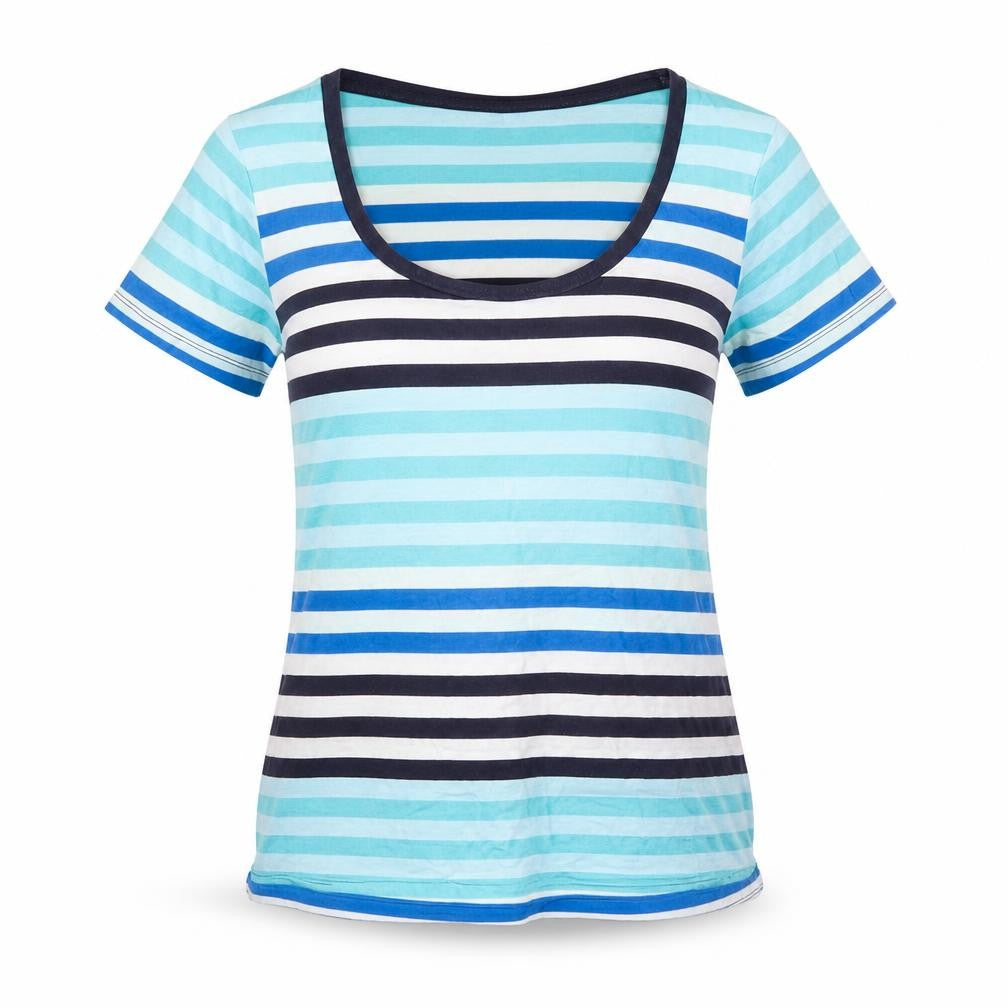 Faded Glory Women's Multicoloured Striped T-Shirt S