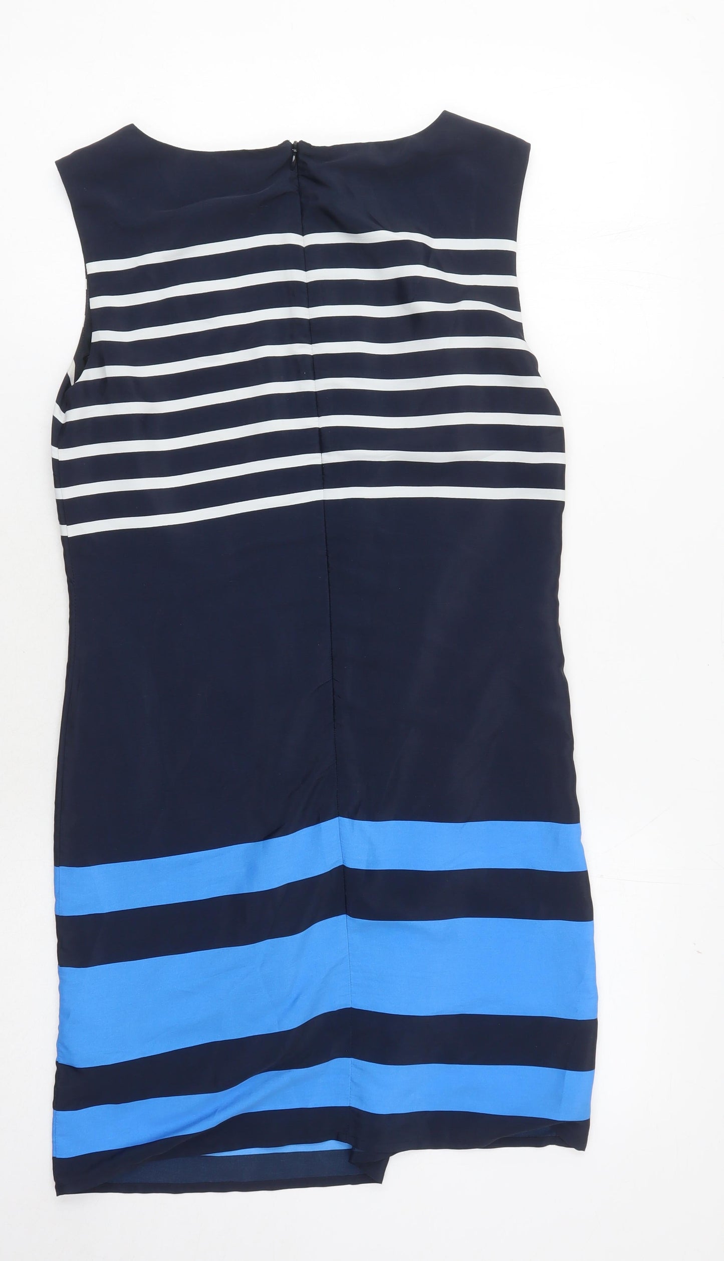 Red Herring Women's Blue Striped Sheath Dress Size 8