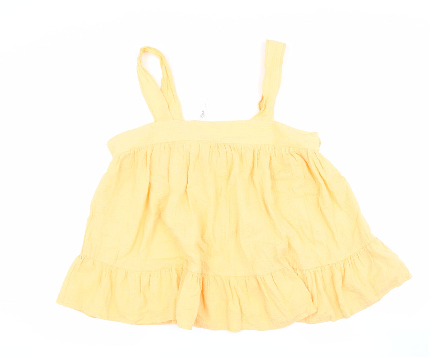 ASOS Women's Yellow Camisole Tank, UK 10, Cotton