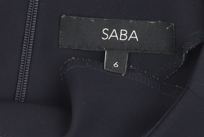 Saba Women's Black Blouse - Size 6, Casual