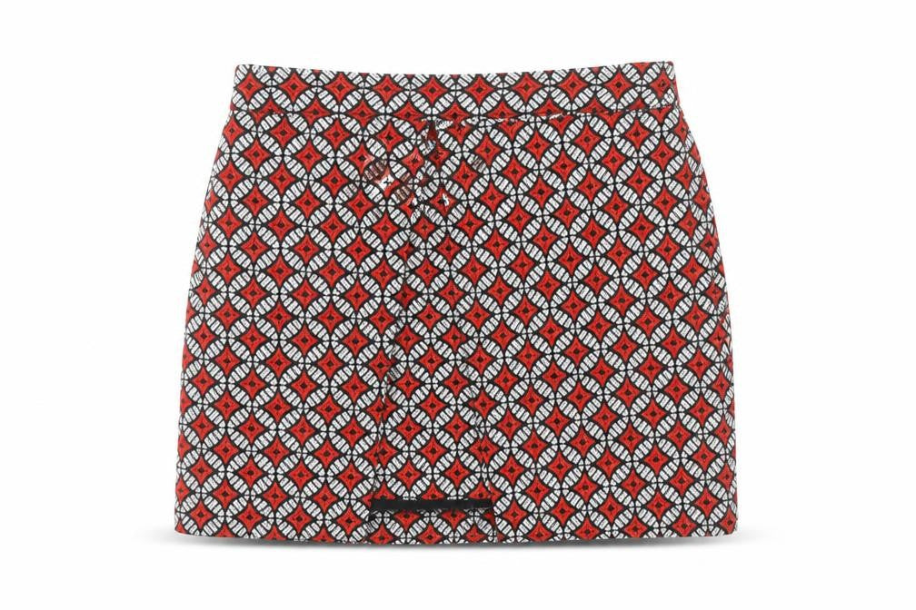 River Island Women's Geometric Skirt, Size 8, Retro Style
