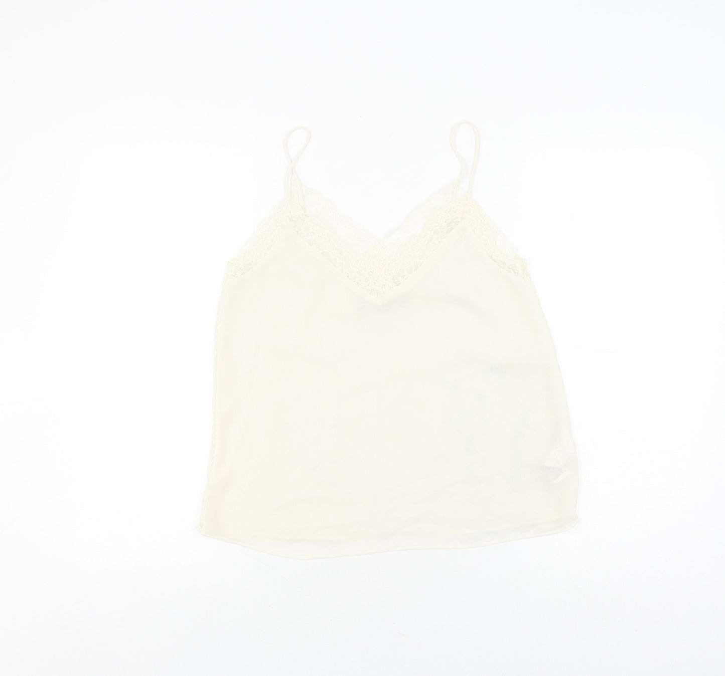 Zara Women’s Ivory Camisole Top XS with Lace