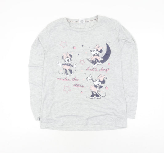 Tu Teens Grey Minnie Mouse Long Sleeve T-Shirt
