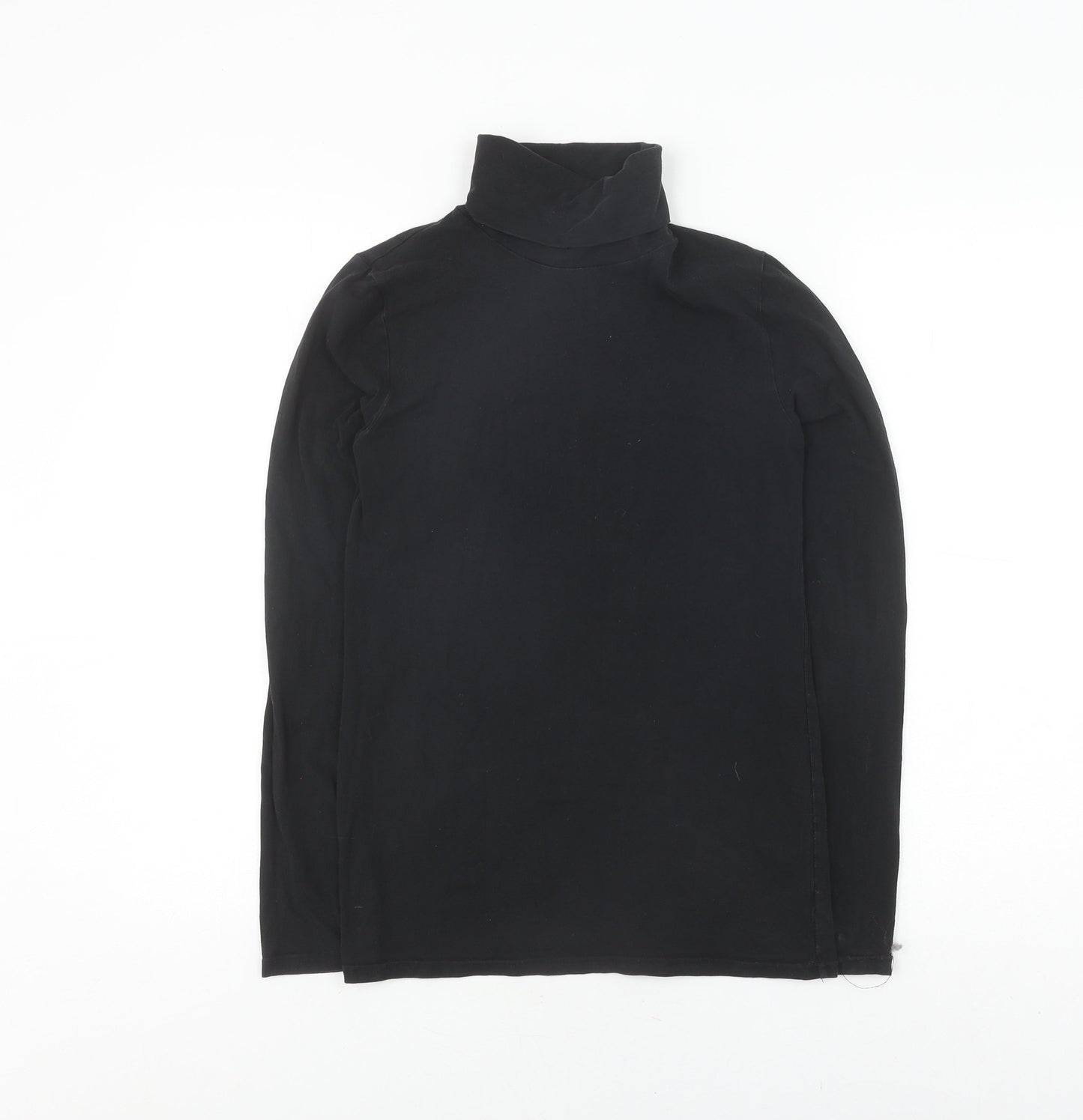 GAP Women's Black Roll Neck Long Sleeve T-Shirt S