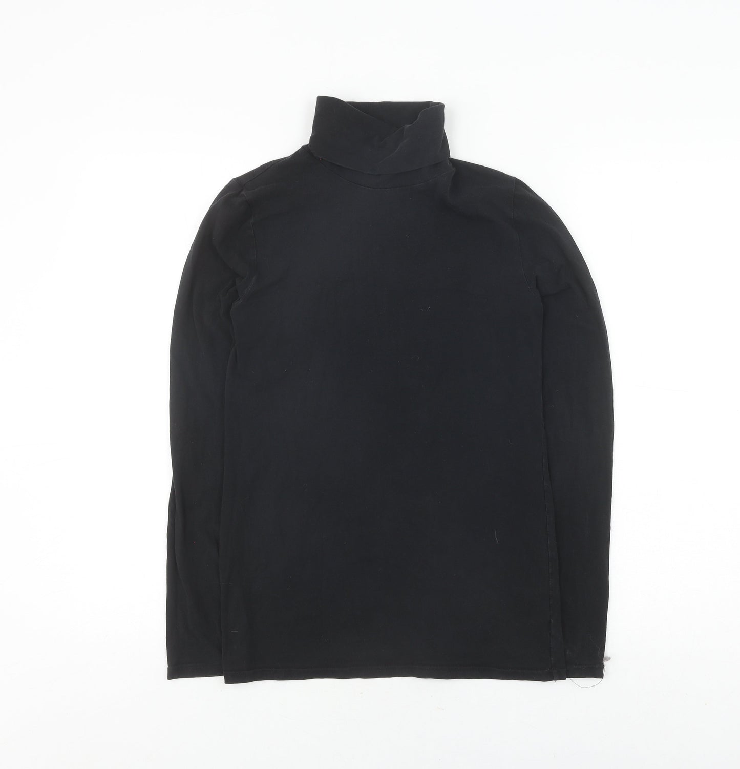 GAP Women's Black Roll Neck Long Sleeve T-Shirt S