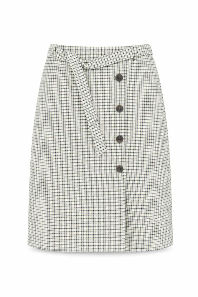 Topshop Women's Multicoloured Check Wrap Skirt Size 16