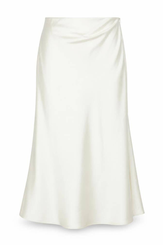 ZARA Women's Ivory Zip Skirt XXL No Pattern
