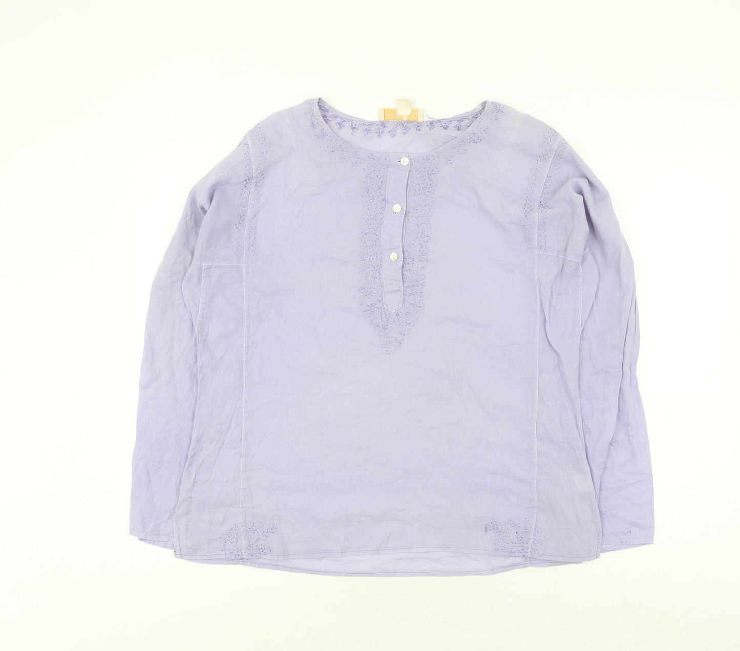 Geisha Girl Women's Purple Tunic Blouse, L