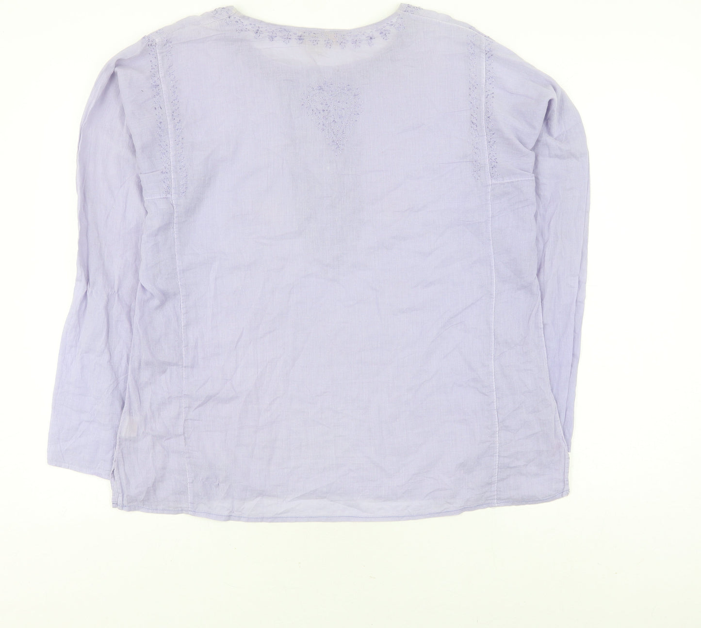 Geisha Girl Women's Purple Tunic Blouse, L