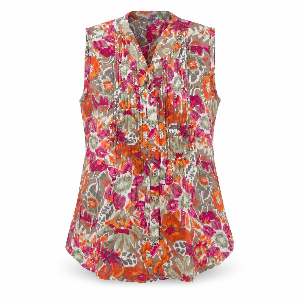 Cassis Collection Women's Floral Blouse, Size 12, Multicoloured