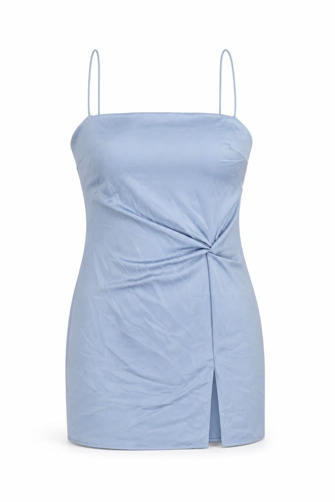 Topshop Women Blue Slip Dress Size 12 Sleeveless