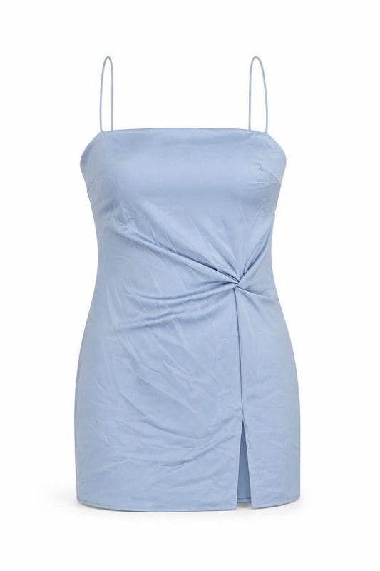 Topshop Women Blue Slip Dress Size 12 Sleeveless