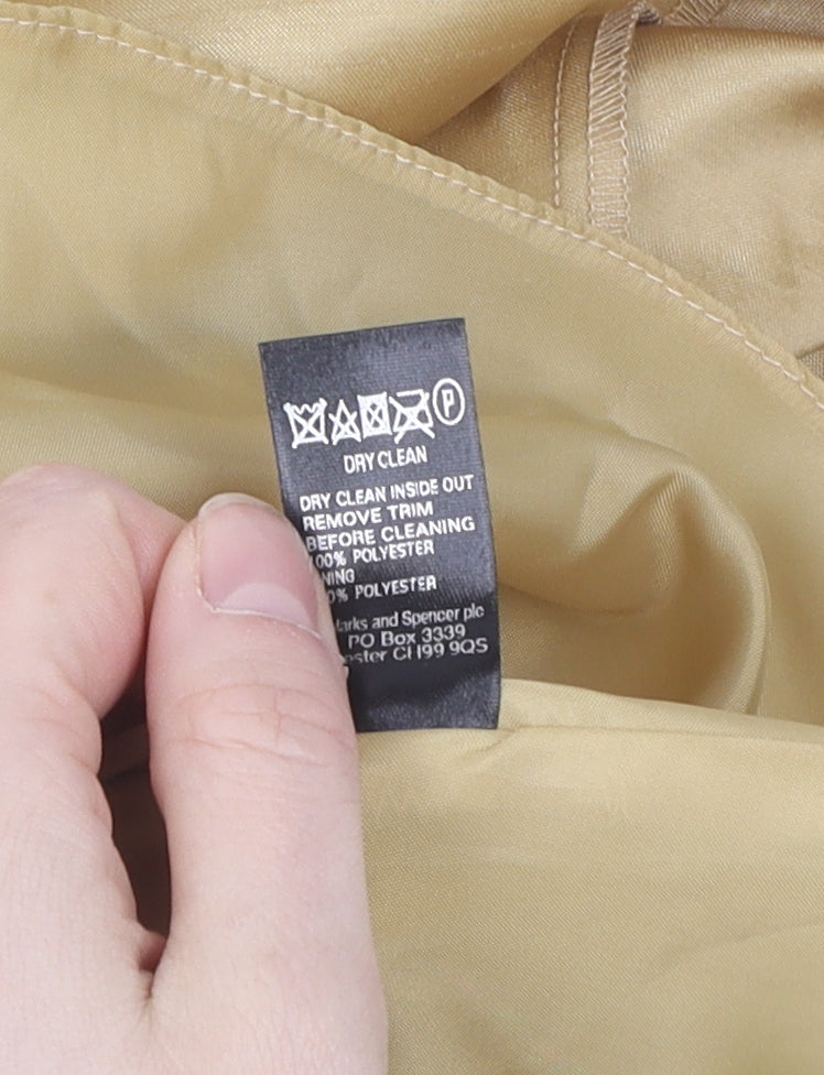 Marks and Spencer Gold Strapless Midi Dress