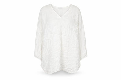 Apricot Women's White Cotton V-Neck Blouse Medium