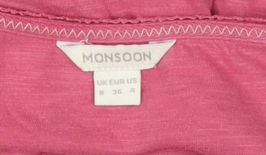 Monsoon Women's Pink Basic Blouse Size 8
