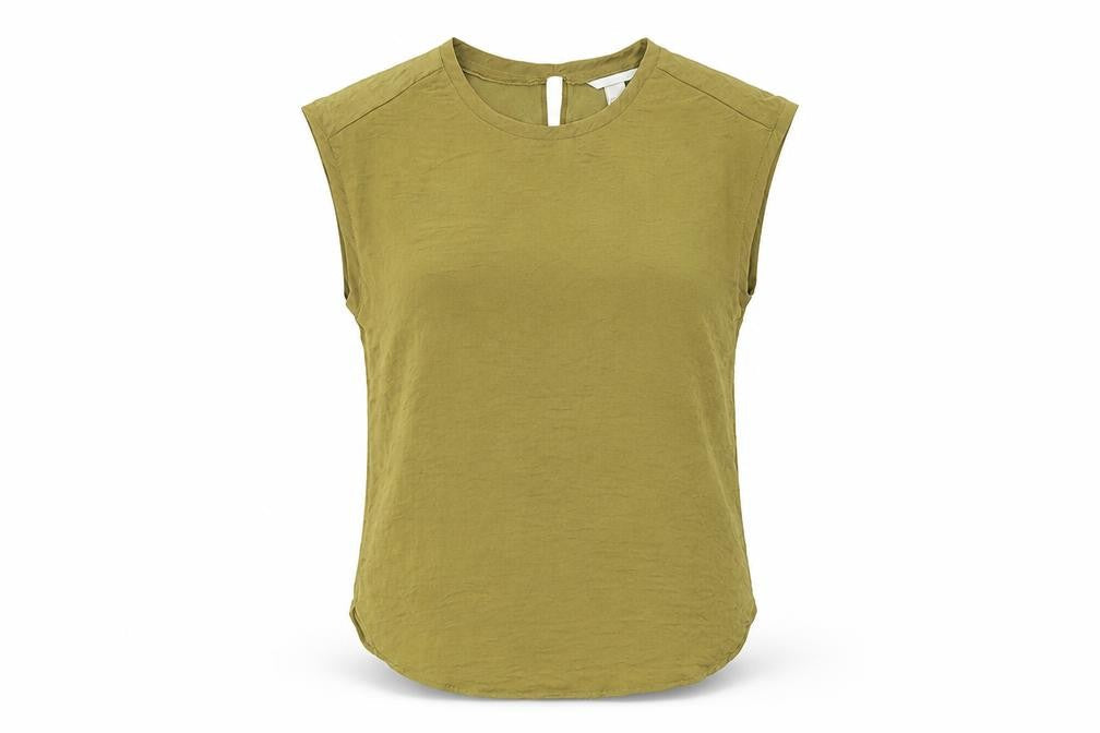 H&M Women's Green Sleeveless Blouse Size 6