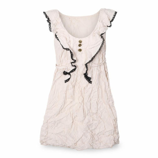 Front view of Miss Selfridge Women Pink A-Line Dress, size 10