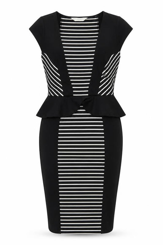 Dorothy Perkins Women Size 12 Black Pencil Dress
