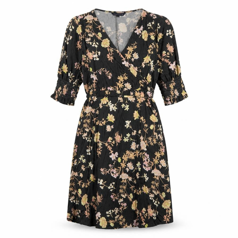 French Connection Women's Floral Wrap Dress XL Multicolour