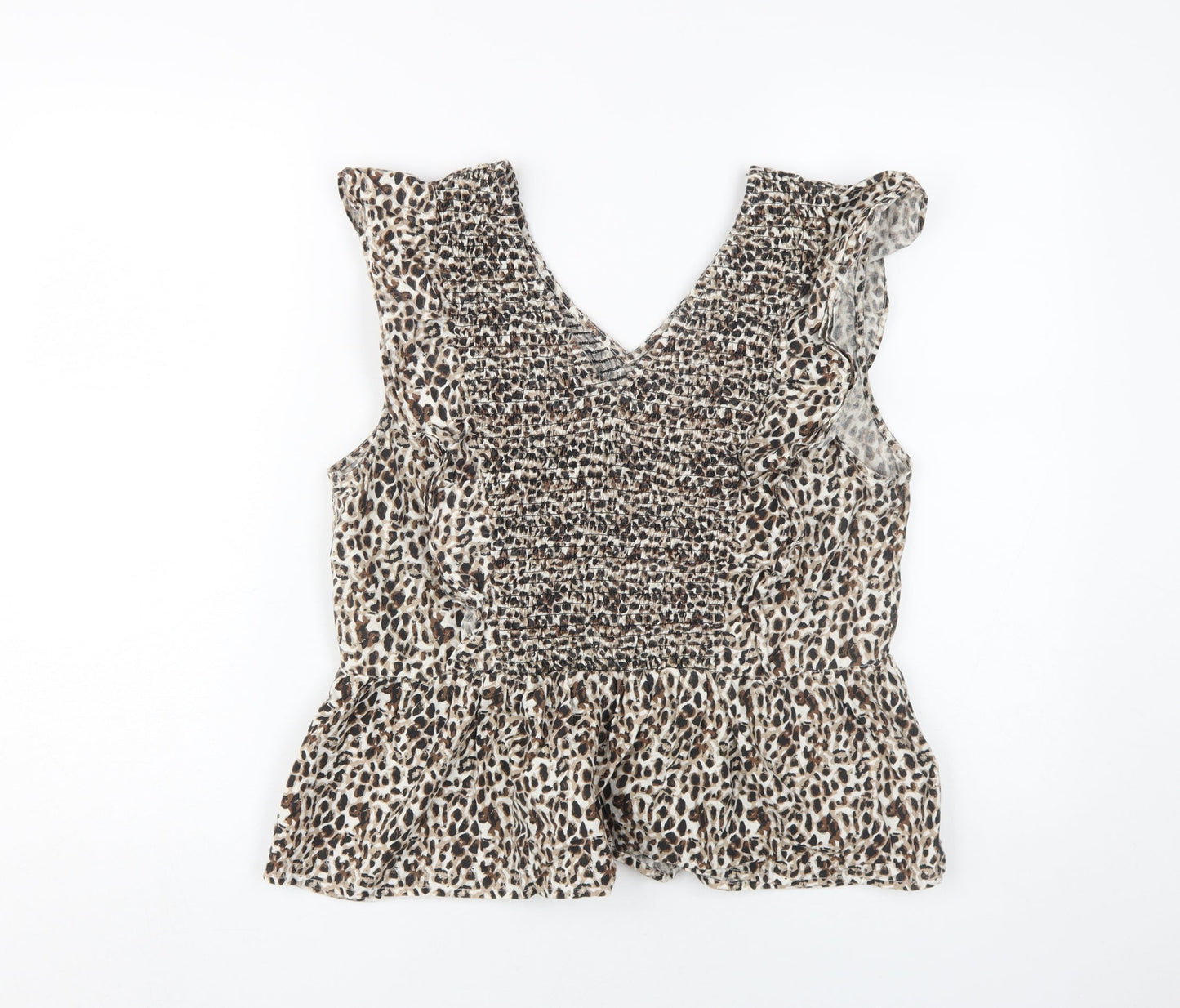 Dorothy Perkins Women's V-Neck Animal Print Blouse Size 16