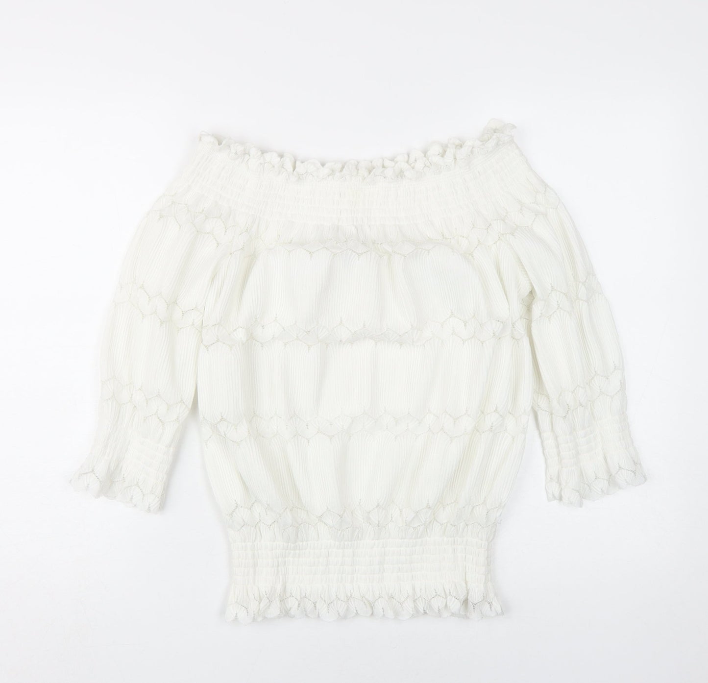 River Island Women's White Off Shoulder Blouse