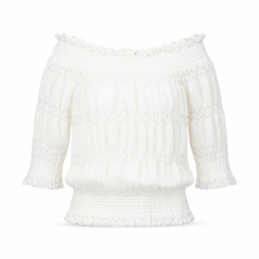 River Island Women's White Off Shoulder Blouse