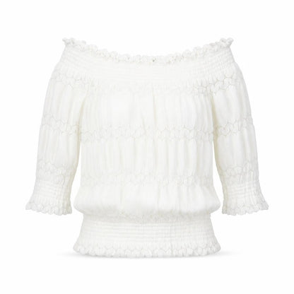 River Island Women's White Off Shoulder Blouse
