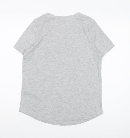 Oasis Women's Grey XS Basic Crew Neck T-Shirt