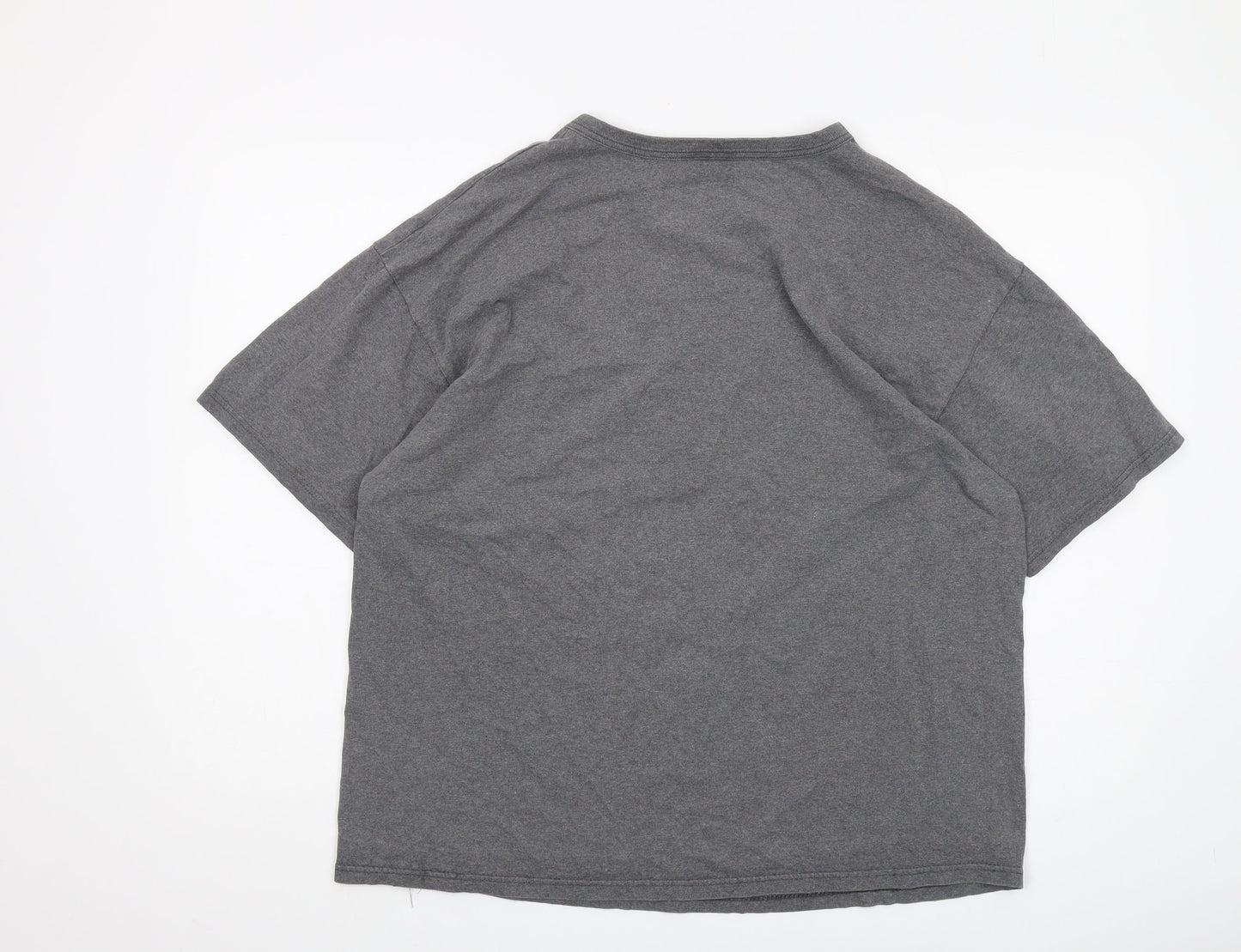 Champion Men's Grey L T-Shirt, Sports Theme, Cotton, Excellent