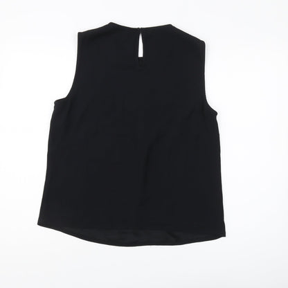 Marks & Spencer Women's Black Beaded Blouse Size 12