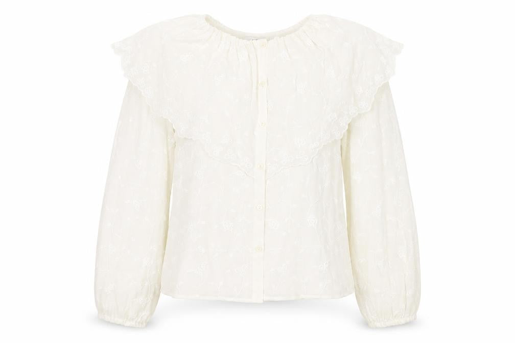 Marks & Spencer Women's White Embroidered Blouse