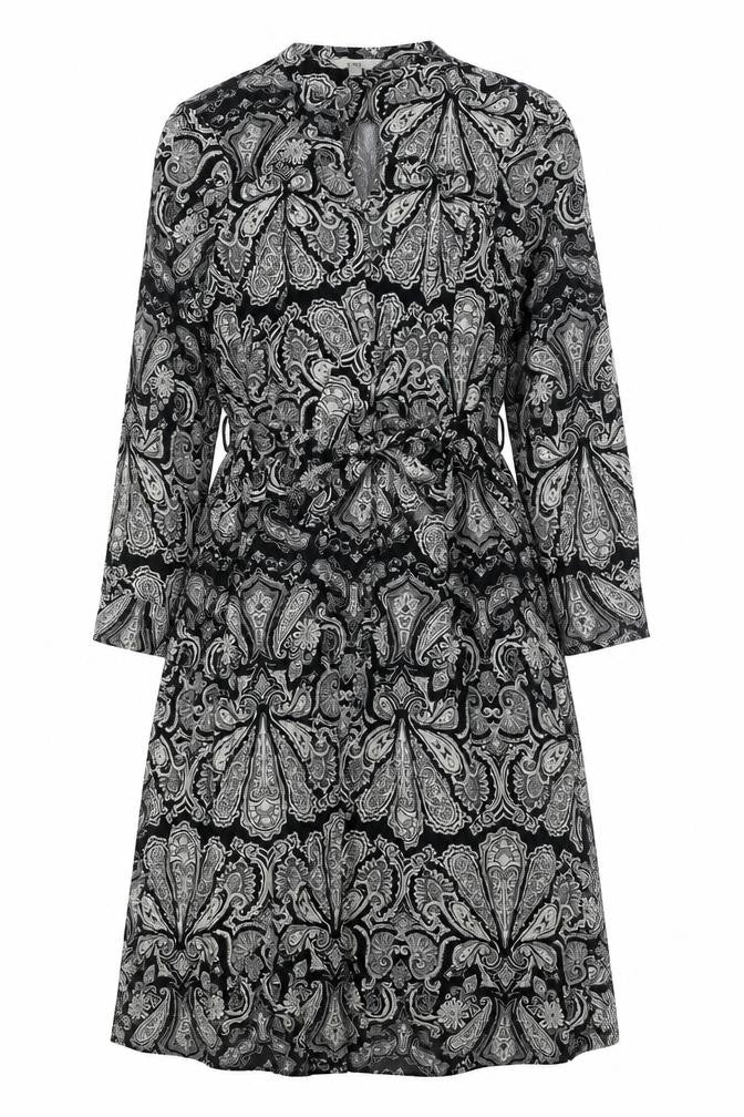 Marks & Spencer Womens Black Paisley A-Line Dress