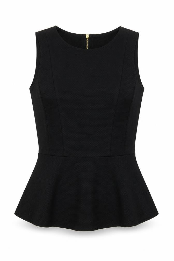 H&M Women's Black Slim Fit Tank Top