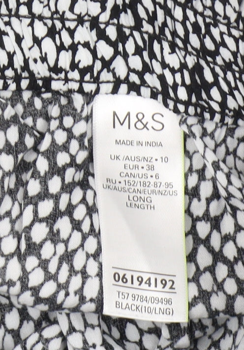 Marks and Spencer Women's Black Cropped Trousers