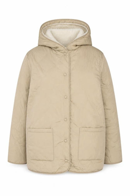 Marks & Spencer Women's Beige Hooded Jacket Size 12