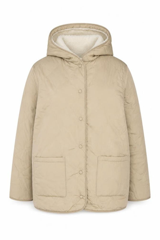 Marks & Spencer Women's Beige Hooded Jacket Size 12