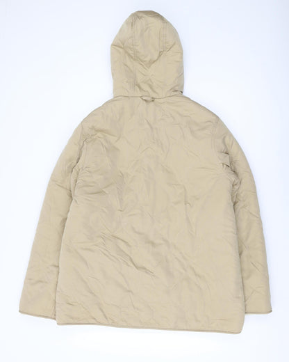 Marks & Spencer Women's Beige Hooded Jacket Size 12