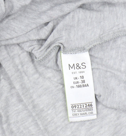 Marks & Spencer Grey Women's T-Shirt Size 10