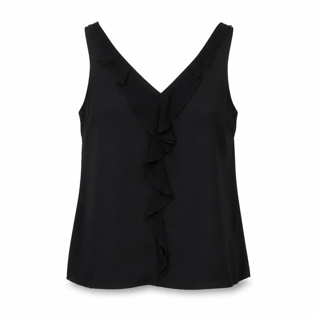 Wallis Women's Black Wrap Blouse - UK 12, Casual