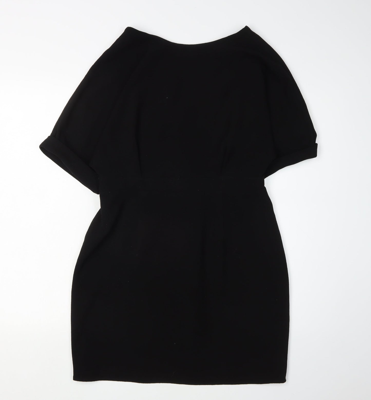 Elegant Women's Black Shift Dress - Size 12 Formal Wear