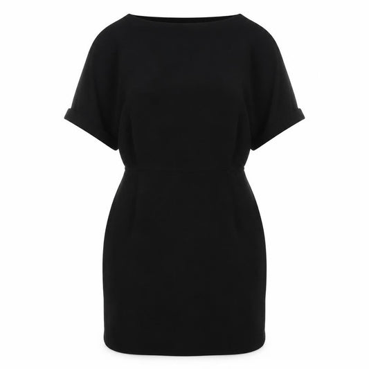 Elegant Women's Black Shift Dress - Size 12 Formal Wear